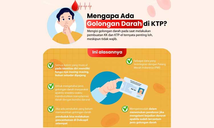 Mengapa ada golongan darah di KTP?